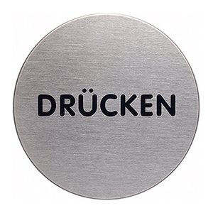 DURABLE Piktogramm "Drücken" rund 6,5 cm, 1 St.