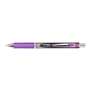 Pentel EnerGel BL80-VX Gelschreiber lila/silber 0,5 mm, Schreibfarbe: lila, 1 St.