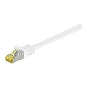 goobay RJ-45 Netzwerkkabel 2,0 m weiß bis zu 10,00 Gbit/Sek. bis zu 500 MHz, 1 St.