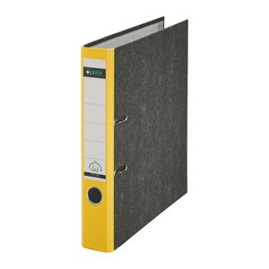LEITZ 1050 Ordner gelb marmoriert Karton 5,2 cm DIN A4, 1 St.