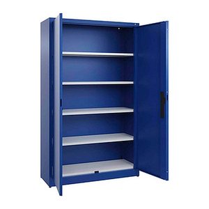 CP Stahlschrank C 2000 Acurado 094600-000 S10000 enzianblau 4 Fachböden 120,0 x 40,0 x 195,0 cm, aufgebaut, 1 St.