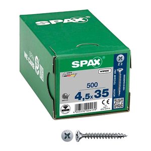 SPAX® Universalschrauben Z2 Senkkopf WIROX 1081010450355 4,5 mm x 35 mm, 500 St.