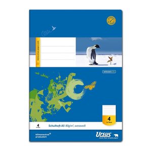 Staufen® Schulhefte Lineatur 4 liniert DIN A5 ohne Rand, 16 Blatt, 10 St.