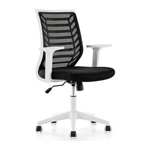 rocada Bürostuhl, R907002 Stoff schwarz, Gestell weiß