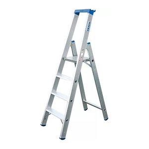 KRAUSE Stehleiter einseitig STABILO silber 5 Stufen, H: 200,0 cm