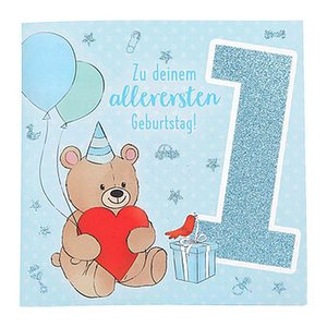 DEPESCHE Geburtstagskarte Teddy 0011515-002 DIN B6, 1 St.