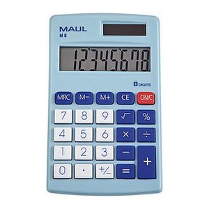 MAUL M 8 Taschenrechner hellblau