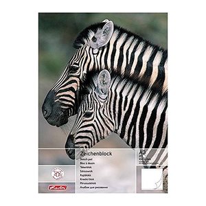 herlitz Zeichenblock DIN A3 100 g/qm, 20 Blatt, 1 Block