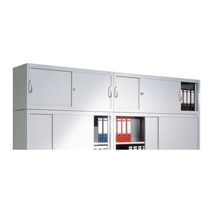 CP Aufsatz-Schiebetürenschrank C 2000 Acurado, 2144-00 S10033 lichtgrau, enzianblau keine Fachböden 160,0 x 40,0 x 50,0 cm