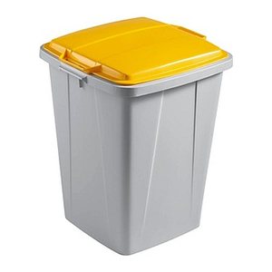 DURABLE Durabin 90 Mülleimer 90,0 l grau, gelb, 1 St.