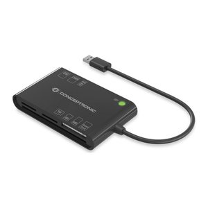 CONCEPTRONIC Kartenleser USB-A2.0->7-in-1 schwarz