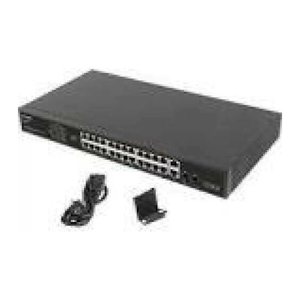 LANBERG Switch 24-Port 100MB PoE+/2x Combo Rack 19" 360W V2