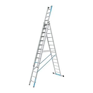 ZARGES Vielzweckleiter Skymaster Plus X silber 3x 14 Sprossen, H: 973,0 cm