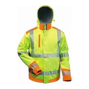 elysee® unisex Warnjacke RICKMER gelb, orange Größe XL