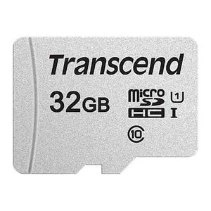 SD microSD Card 32GB Transcend SDHC USD300S-A w/Adapter