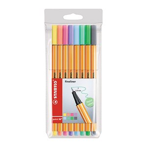 STABILO Point 88 Fineliner farbsortiert 0,4 mm, 8 St.