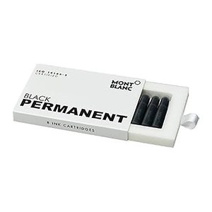MONTBLANC Tintenpatronen für Füller Black permanent schwarz, 8 St.