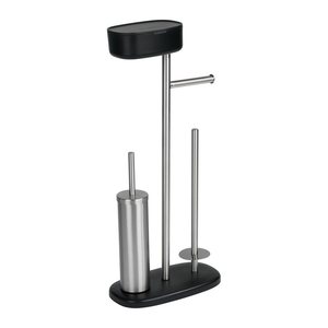 WENKO WC-Garnitur Rivazza schwarz Metall, 1 St.