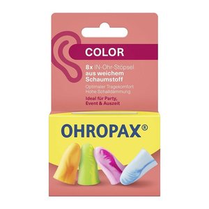 OHROPAX® Color Ohrstöpsel 35 dB Schaumstoff, 8 St.