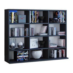 VCM my home Bücherregal Megosa Mini schwarz 102,0 x 23,0 x 83,0 cm, 1 St.
