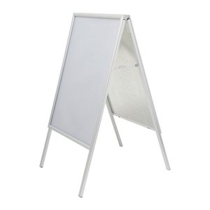 MAUL Kundenstopper MAULpublic silber DIN A1 2 Fächer 75,6 x 62,4 x 111,5 cm, 1 St.