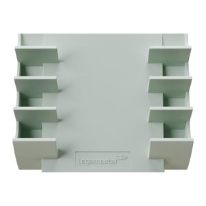 Legamaster Stiftablage salbeigrün Kunststoff 4 Fächer 13,0 x 4,0 x 15,3 cm