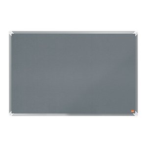 nobo Pinnwand Premium Plus 90,0 x 60,0 cm Textil grau