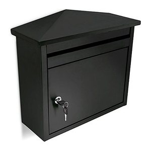 relaxdays Briefkasten 10018514_0 schwarz