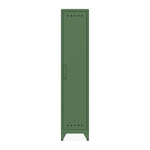 BISLEY Stahlschrank Fern Locker FERLOC3S623 olivgrün 3 Fachböden 38,0 x 51,0 x 180,0 cm, aufgebaut, 1 St.