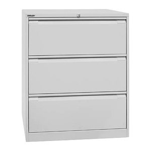BISLEY Hängeregistraturschrank lichtgrau 3 Schubladen 80,0 x 62,2 x 101,6 cm, 1 St.