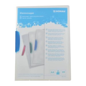 DONAU Klemmhefter transparent/blau, 1 St.