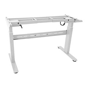 LMG elektrisch höhenverstellbares Schreibtischgestell weiß ohne Tischplatte, T-Fuß-Gestell weiß 130,0 - 160,0 x 57,0 cm