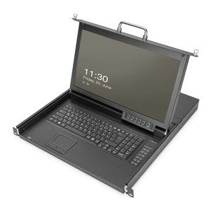 DIGITUS Modulare Konsole 17"HD LCD,8-port HDMI KVM Deutsch
