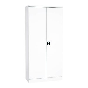 Gürkan Stahlschrank 109705 weiß 4 Fachböden 92,0 x 42,0 x 195,0 cm, aufgebaut, 1 St.
