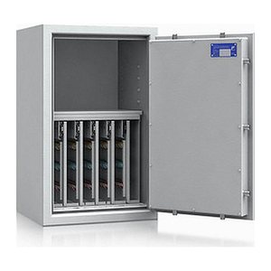 ISS safe4key Schlüsseltresor lichtgrau mit 280 Haken, Doppelbartschloss, 50,0 x 42,0 x 80,0 cm, 1 St.