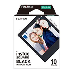 FUJIFILM instax SQUARE Sofortbildkamera-Film schwarz, 10 St.