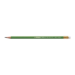 STABILO GREENgraph 6004 Bleistifte HB grün mit Radierer, 12 St.