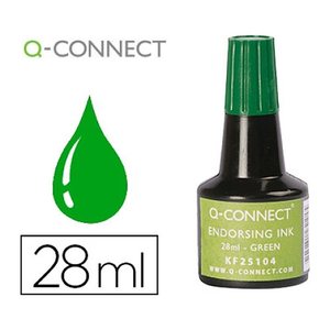 Q-CONNECT Stempelfarbe grün 28,0 ml