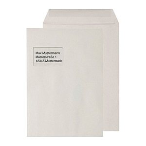 MAILmedia Versandtaschen DIN C4 mit Fenster grau 250 St.