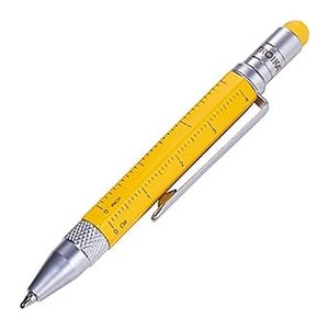 TROIKA® Kugelschreiber LILIPUT TOOL PEN gelb, Schreibfarbe: schwarz, 1 St.