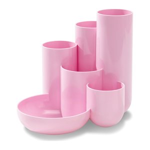 HAN Schreibtisch-Organizer CAMPUS pastellrosa Polystyrol 6 Fächer 13,1 x 15,4 x 13,7 cm