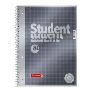 BRUNNEN Collegeblöcke Student Premium kariert DIN A4 Innenrand, 5 Blöcke