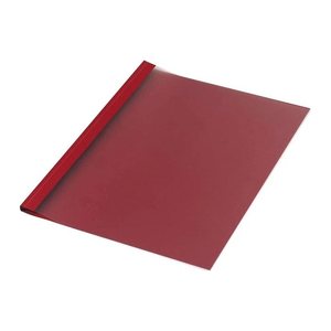 LMG Thermo-Bindemappen dunkelrot Leinenkarton für 30 - 40 Blatt, 50 St.