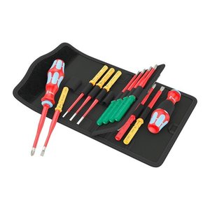 Wera Schraubendreher-Set Kraftform Kompakt VDE Stainless 17 extra slim 05006631001 17-tlg.