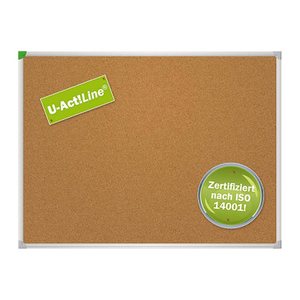 FRANKEN Pinnwand U-Act!Line® 120,0 x 80,0 cm Kork braun