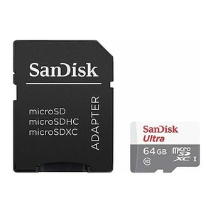 SD MicroSD Card 64GB SanDisk Ultra Class 10 inkl. Adapter