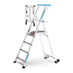 ZARGES Podestleiter ZAP Safemaster Max S silber 4 Stufen