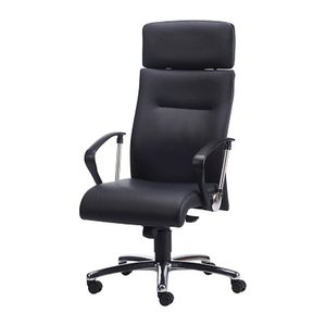 Nowy Styl Chefsessel Neo Leder schwarz, Gestell chrom