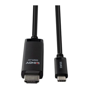 LINDY USB Typ C an HDMI 8K60 Adapterkabel 1m schwarz