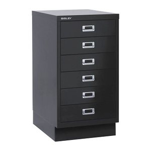 BISLEY MultiDrawer™ L29A36S Schubladenschrank schwarz 6 Schubladen 34,9 x 43,2 x 67,0 cm, 1 St.